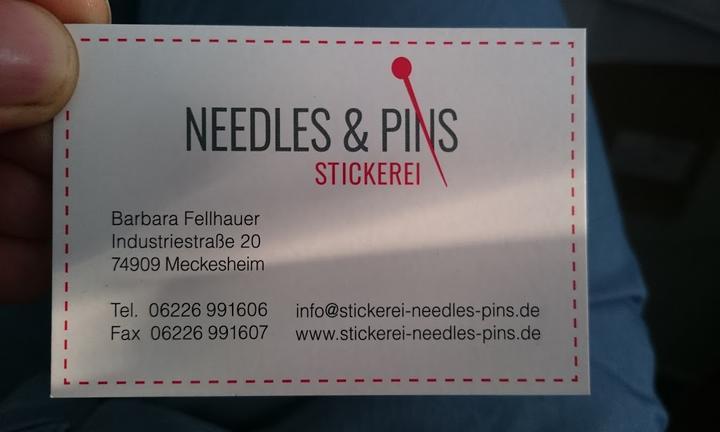 Stickerei Needles & Pins