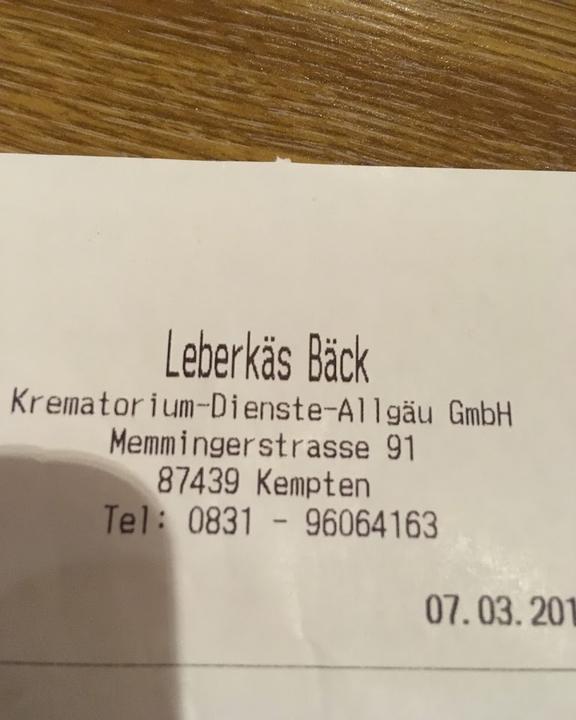 Leberkaes Baeck