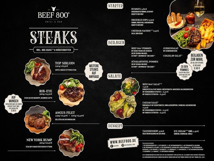 Beef 800° - Grill & Bar