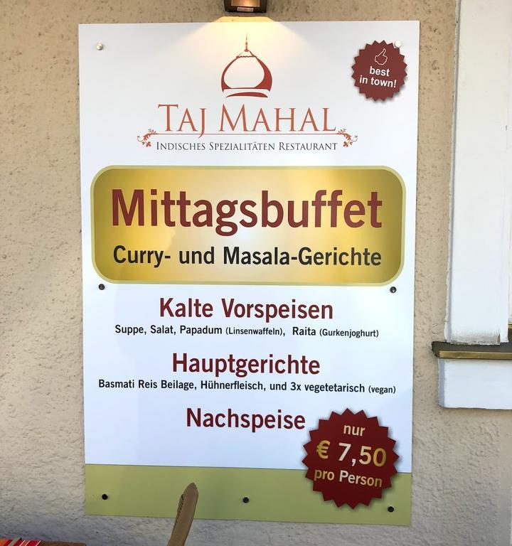 Taj Mahal indisches Restaurant