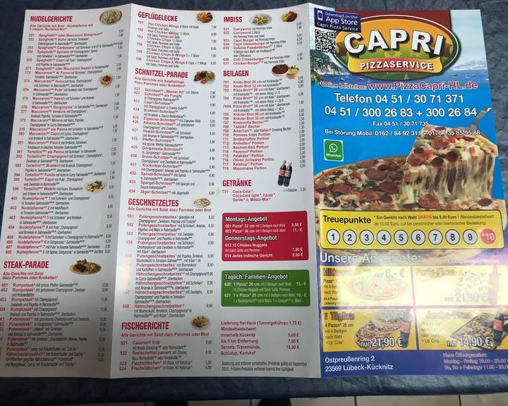 Capri Pizza Service