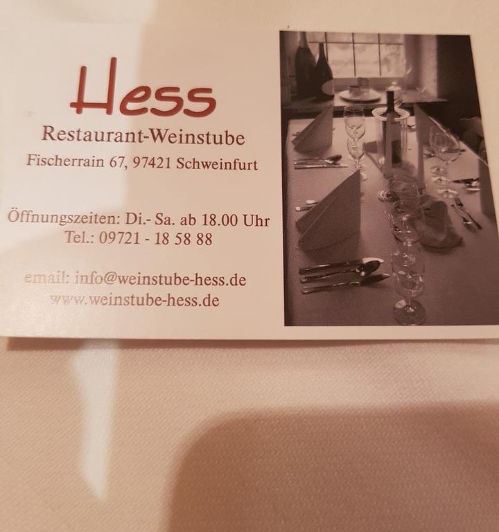 Hess Restaurant Weinstube
